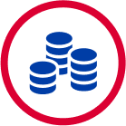Stack of coins icon